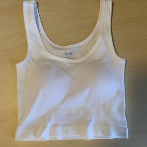 Cropped Ribbed Tank Top